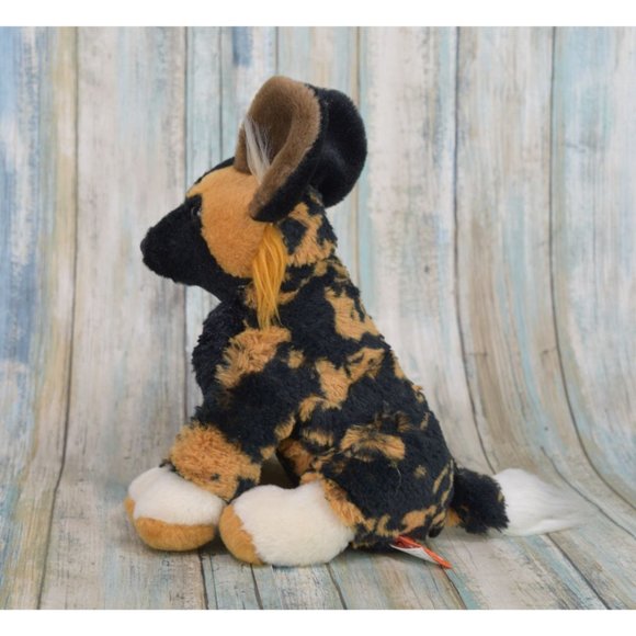Wild Republic African Wild Dog Stuffed Animal 12" Plush MINT - Picture 4 of 8